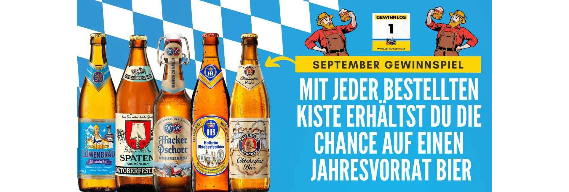 Oktoberfest Gewinnspiel - Jahresvorrat Bier *UPDATE GEWINNZAHLEN*